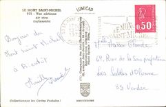 The holy Mount Michel - Air Sight - CPA