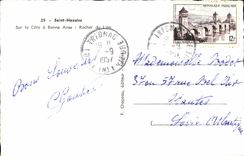 Saint Nazaire - auf dem Mass Bonne Handgriff hat - Felsen des Lowes CPA