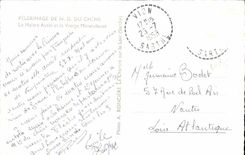 the Sarthe - Our lady of the Oak - the Master Furnace bridge and Miraculous Virgin CPA