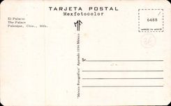 Mexico - Mexico City - El Palacio - The Palce - Palenque CPA