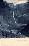 Gavarnie Fund of the Circus the Large Cascade of 422 m and the Hotel of the Circus and Cascade CPA