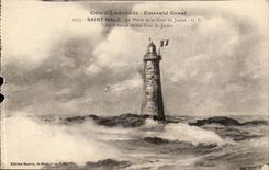 Saint Malo - Le Phare de a Tour du Jardin - Light house CPA 