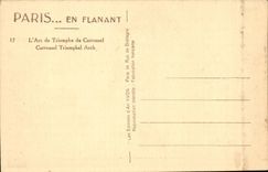 Paris CPA L'arc de triomphe du Carroussel 