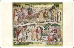 CPA Project of tapestry of Lucien Martial