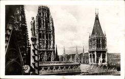 Rouen CPA the Butter tower and the tower St Romain
