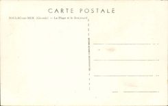 Soulac on Sea CPA the beach and the boulevard