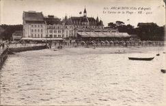 Arcachon CPA Le casino et la plage