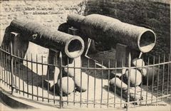 Mont Saint Michel CPA Michelettes Guns