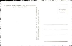 Castle of Meillant CPA Illumination of the Tower of the lion