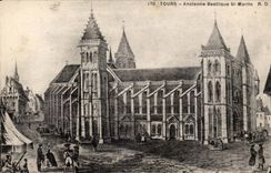 Tours CPA Ancienne basilique St Martin