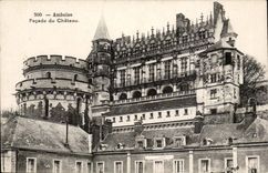 Amboise CPA Facade du chateau