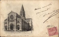 Nimes CPa die Saint Paul-Kirche