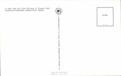 Canada MODERN CARD has off view from Entrance the Niagara park Commission Greenhouse the Niagara Falls