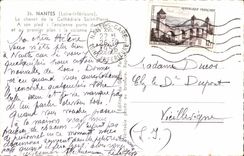 Nantes CPA the bedside of the cathedral Saint Pierre