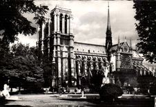 Paris CPA Notre Dame merveille de l'architecture gothique 1163 1245