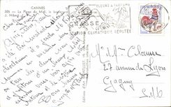 Cannes CPA the beach of the South the boulevard J Hibert