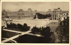 Paris CPA Le Louvre Vue generale