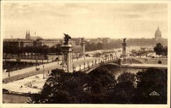 Paris CPA the bridge Alexandre III