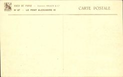 Paris CPA the bridge Alexandre III