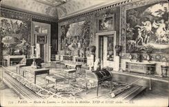Paris CPA Musee du Louvre Les salles de mobilier 17eme et 18eme