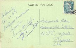 Pontmain CPA the gantry of the basilica large pillars