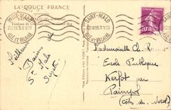 Saint Malo CPA Tombeau de Chateaubriand auu Grand Bey