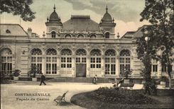 Contrexeville CPA Frontage of the casino