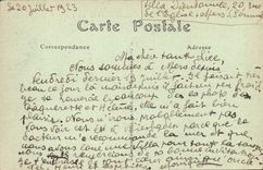 Seas les Bains CPA the beach of cliff