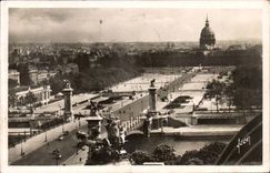 Paris CPA Bridge Alexandre III and esplanade of Invalides