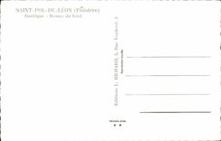 Saint pol of Leon CPA Basilica Rosette of the bottom