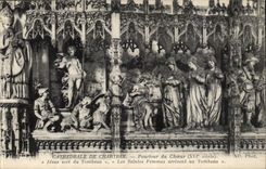 Cathedral of Chartres CPA Portour of the Jesus chorus leaves the tomb