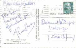 Saint Jean de Luz CPM Vue generale de la plage Au fond la Rhune