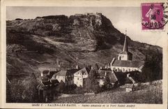 Saline les Bains CPA Saint Anatole and the fort Saint Andre
