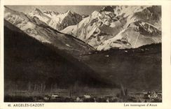 Argeles Gazost CPA Berge von Azun