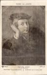 CPA Raphael Sanzio (ecole romaine) Portrait de jeune homme Musee du Louvre