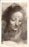 CPA Musee du Louvre Ecole Florentine Lionardo da Vinci Leonard de Vinci Tete de Sainte Anne