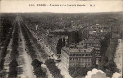 Paris CPA Avenue de la Grande Armee