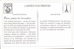 REPRODUCTION Paris CPA Trocadero