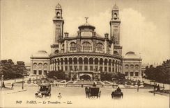 Paris CPA Trocadero built in 1878 on the site of old careers