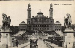 Paris CPA Trocadero built in 1878 on the site of old careers