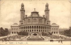 Paris CPA Trocadero built in 1878 on the site of old careers