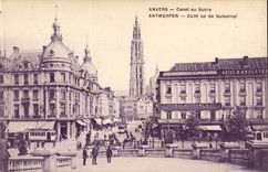 Belgium Antwerp CPA Canal with sugar