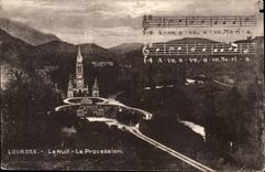 Lourdes CPA the night the procession
