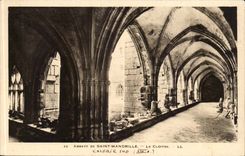 Abbey of Saint Wandrille CPA the cloister southern Gallery (14th)