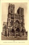 Reims CPA die Kathedrale Notre Dame-Direktion Front