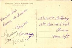 Lisieux CPA Apse der Kathedrale Str Pierre