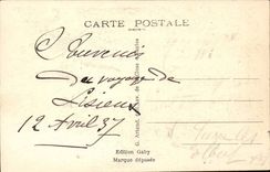 Lisieux CPA Statue von Co Therese durch RP Bernard