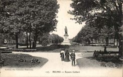 Reims CPA der Colbert allgemeine Garten