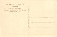 Falls of Tarn CPA Castle of Caze seen of the edges of the Tarn