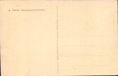 Paris CPA Panorama sur les Tuileries